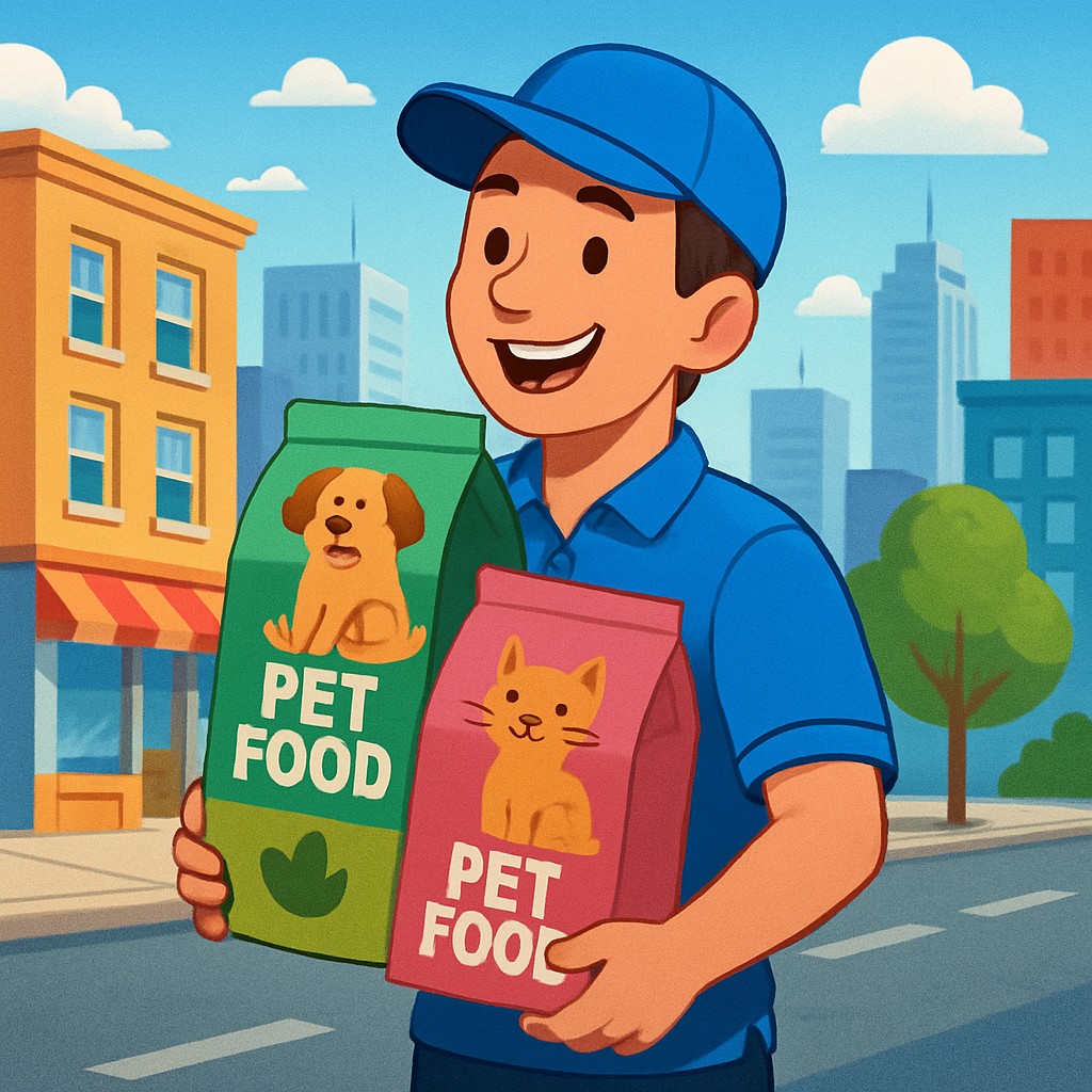 Livraison de nourriture pour animaux