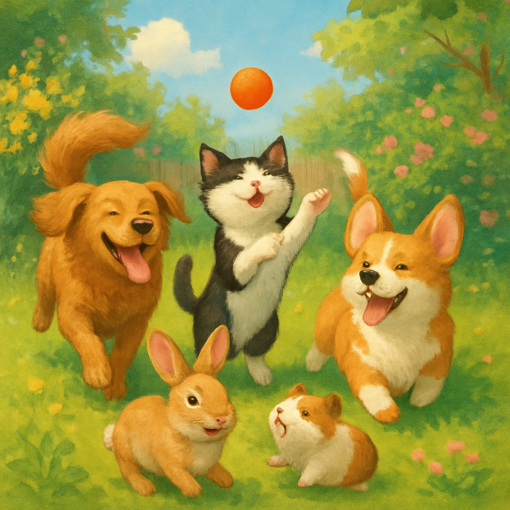 Image of happy pets